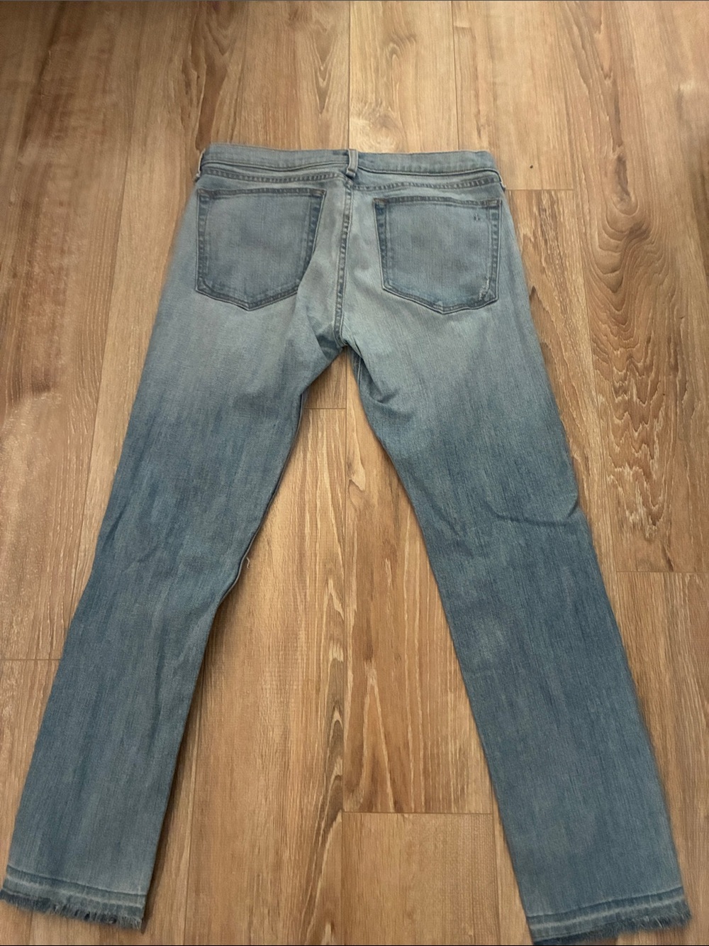 rag & bone Distressed Light Blue Denim Jeans - Picture 2 of 2